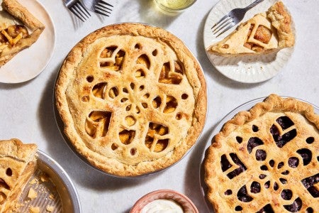 pies using fancy foldable pie topper