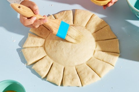 Sunflower Bread in the process of being made - select to zoom
