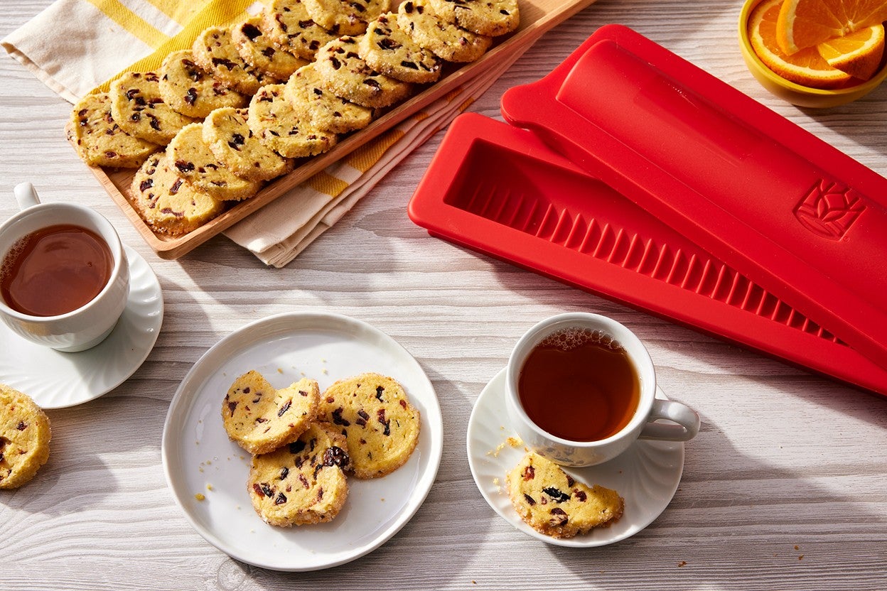 Cranberry-Studded Melted Butter Shortbread 